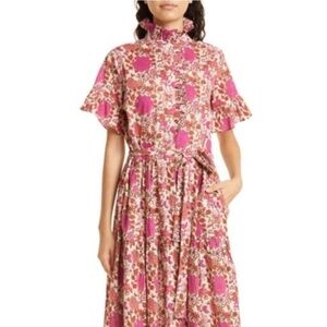 Mille Victoria Dress Ruffle Front pondicherry, small